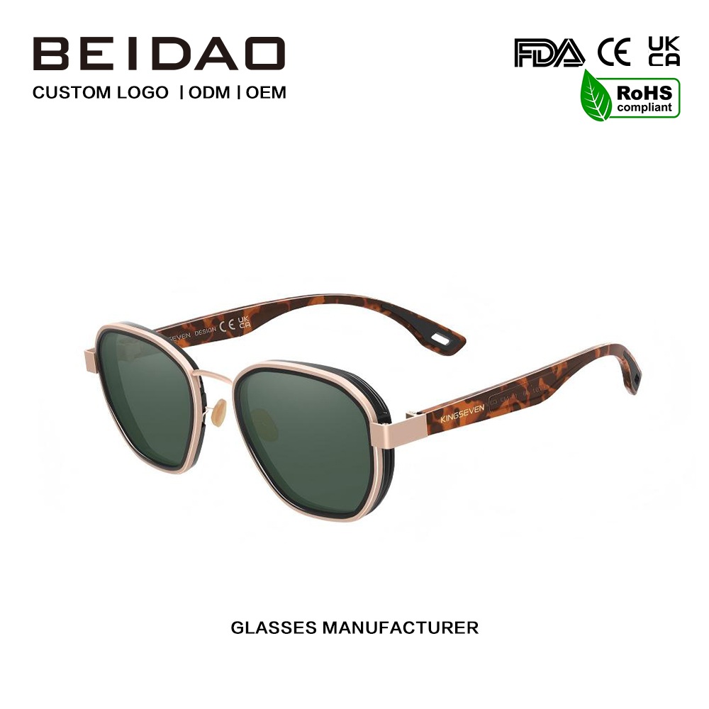 Классические отражающие алюминиевые поляризованные солнцезащитные очки